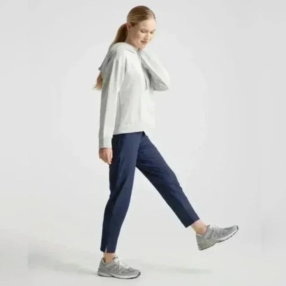 Quince Navy Ankle Pants